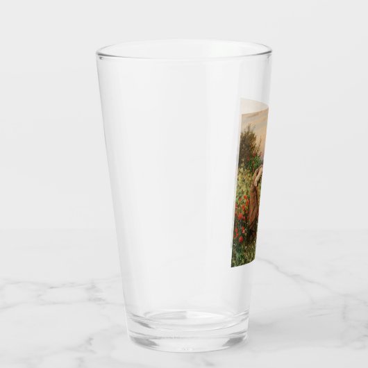 Blauwmakersblaasjes (Floral Scene) (bloemveld) Glas (Rechts)