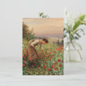 Blauwmakersblaasjes (Floral Scene) (bloemveld) Kaart (Staand voorkant)