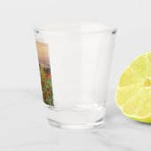 Blauwmakersblaasjes (Floral Scene) (bloemveld) Shot Glas (Rechts)