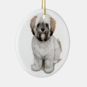 Blauwmakersboomversiering van papso-papaver keramisch ornament (Rechts)