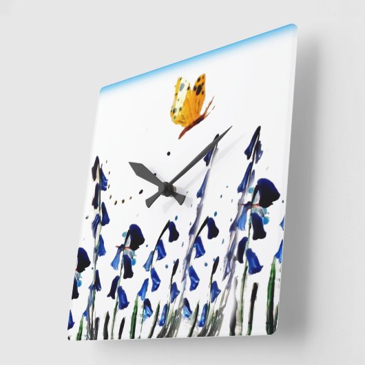 Blauwmakersvlinderkunst Vierkante Klok (Hoek)