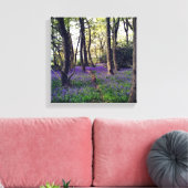 Blauwmakreel bos Floral modern elegant Prachtig Canvas Afdruk (Insitu (Woonkamer))