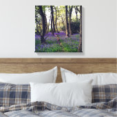 Blauwmakreel bos Floral modern elegant Prachtig Canvas Afdruk (Insitu (Slaapkamer))