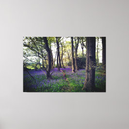 Blauwmakreel bos Floral modern elegant Prachtig Canvas Afdruk