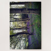 Blauwmakreel bos Floral modern elegant Prachtig Legpuzzel (Verticaal)