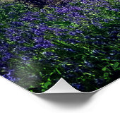 Blauwmakreel bos Floral modern elegant Prachtig Perfect Poster (Hoek)