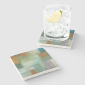 Blauwmeer Essence II Stenen Onderzetter (Zijkant)