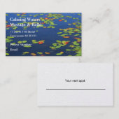 Blauwmeer met lippenkussens afsprakenkaartje (Voorkant / Achterkant)