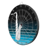 blauwmodesaxofoon dartbord (Voorkant Rechts)