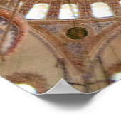 Blauwmoskeeplafondgegevens Poster (Hoek)