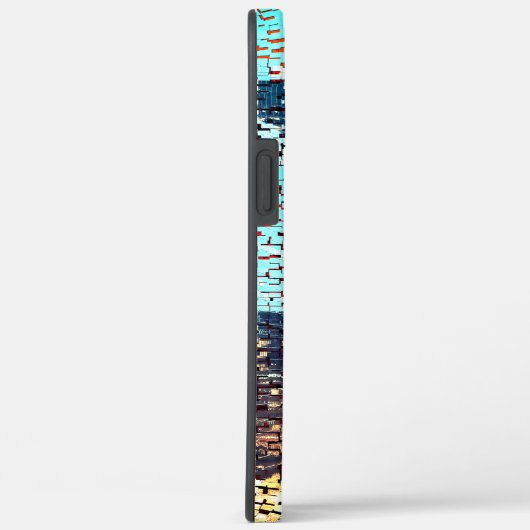 Blauwmozaïek van de grote stad Case-Mate iPhone case (Achterkant / Rechts)