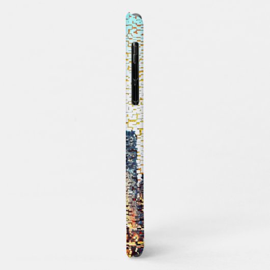 Blauwmozaïek van de grote stad Case-Mate iPhone case (Achterkant/links)