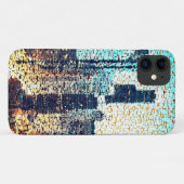 Blauwmozaïek van de grote stad Case-Mate iPhone case (Achterkant (horizontaal))