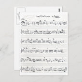 Blauwmuziek Bewaar het beloofde briefkaart (Voorkant / Achterkant)