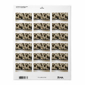 Blauwmuziek en -instrumenten zwart/goud etiket (Full Sheet)