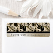 Blauwmuziek en -instrumenten zwart/goud etiket (Insitu)