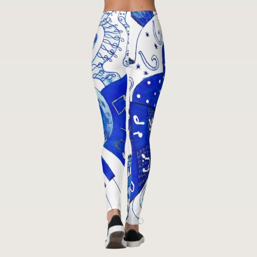 Blauwmuziek. Leggings (Achterkant)