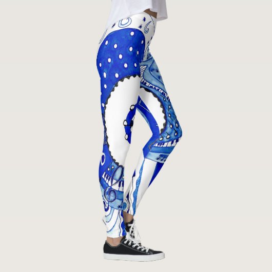 Blauwmuziek. Leggings (Rechts)