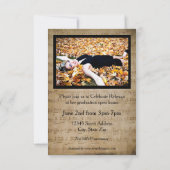 Blauwmuziek met foto's - 3x5Afstuderen aankondigin Kaart (Achterkant)