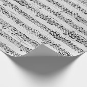 Blauwmuziek op Birch Cadeaupapier (Hoek)