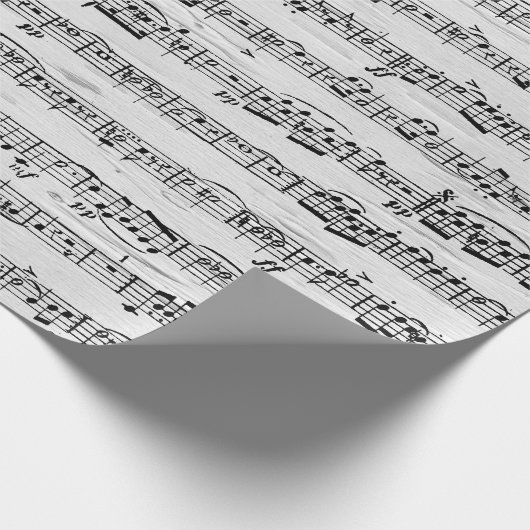 Blauwmuziek op Birch Cadeaupapier (Hoek)