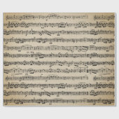 Blauwmuziek op oud papier (Vlak)