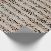 Blauwmuziek op oud papier (Hoek)