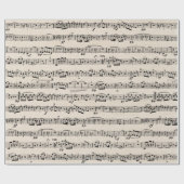 Blauwmuziek op overlapping cadeaupapier (Vlak)