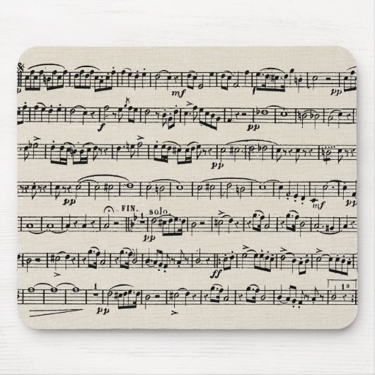 Blauwmuziek op overlapping muismat (Voorkant)