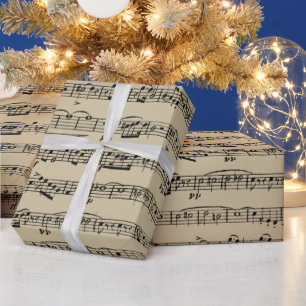 Blauwmuziek op  papier