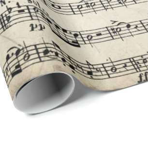 Blauwmuziek op  papier