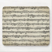 Blauwmuziek op papier muismat (Voorkant)