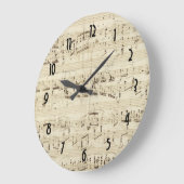 Blauwmuziek op perkament grote klok (Hoek)