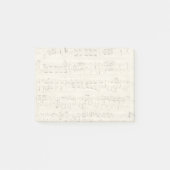 Blauwmuziek op perkamenthandgeschreven in inkt post-it® notes (Voorkant)