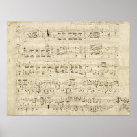 Blauwmuziek op perkamenthandgeschreven in inkt