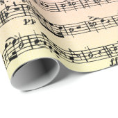 Blauwmuziek op regenboogpapier cadeaupapier (Rol Hoek)