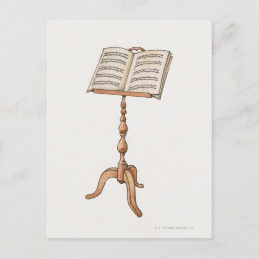 Blauwmuziek op standaard briefkaart (Voorkant)