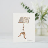 Blauwmuziek op standaard briefkaart (Staand voorkant)