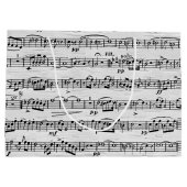 Blauwmuziek op vogelboom groot cadeauzakje (Achterkant)