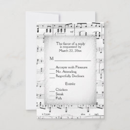 Blauwmuziek RSVP met menuopties