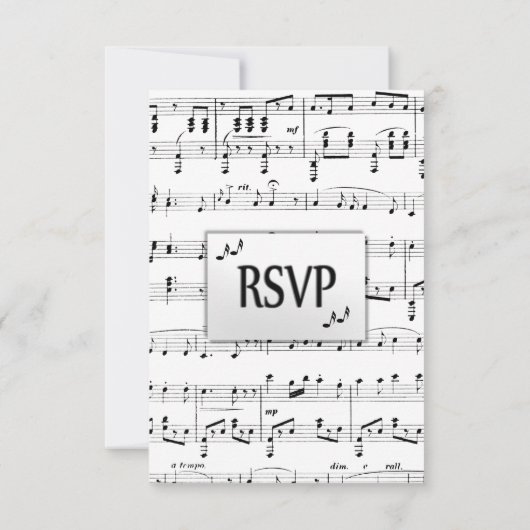 Blauwmuziek RSVP met menuopties (Achterkant)