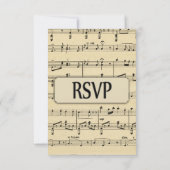Blauwmuziek RSVP met menuopties (Achterkant)