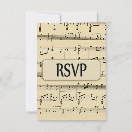 Blauwmuziek RSVP met menuopties (Achterkant)