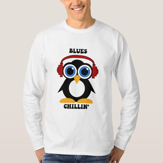 blauwmuziek t-shirt (Voorkant)