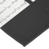 Blauwmuziek zwart en wit tafellaken (Gekanteld)
