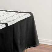 Blauwmuziek zwart en wit tafellaken (Voorbeeld)