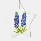 Blauwnetjes Blauwe Bloemen Texas Texan Lupine Keramisch Ornament (Links)