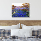 Blauwnetten bij Twilight, ten noorden van San Anto Canvas Afdruk (Insitu (Slaapkamer))