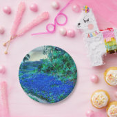 Blauwnetten in het Bord Misty Morning Paper (Feest)