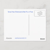 Blauwnetveld Briefkaart (Achterkant)